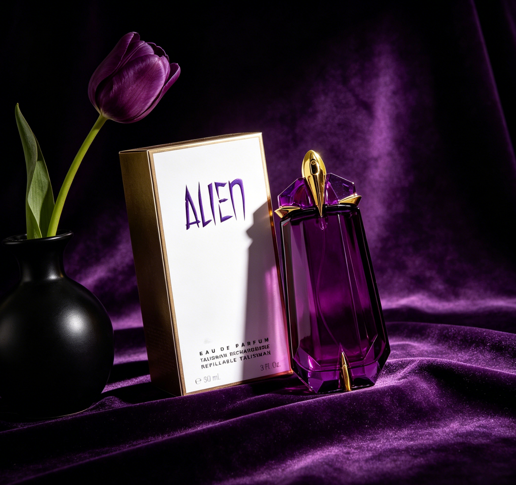 Classic Alien Purple Talisman Shaped Perfume High Concentration Long Wear Fragrance For Female Lovers.3OZ/90ml